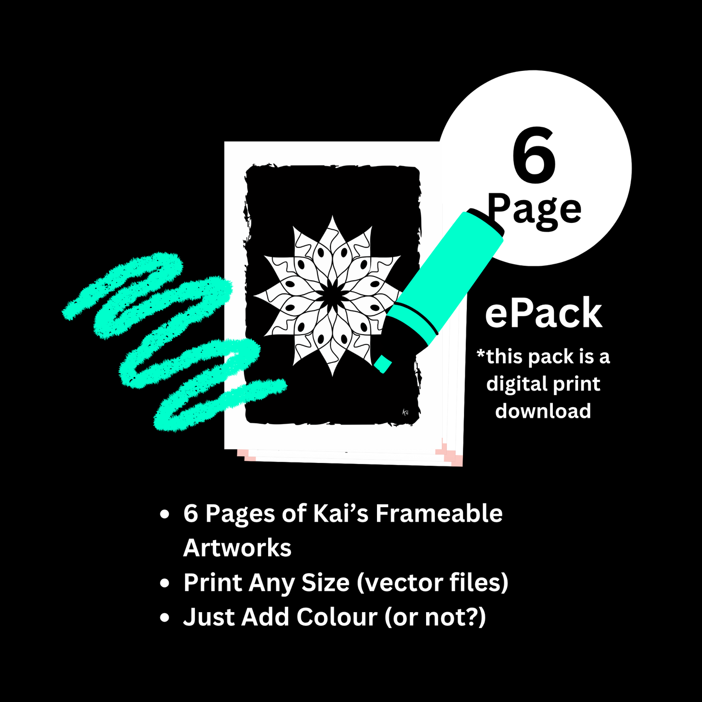 Black Mandalas | Pack 1