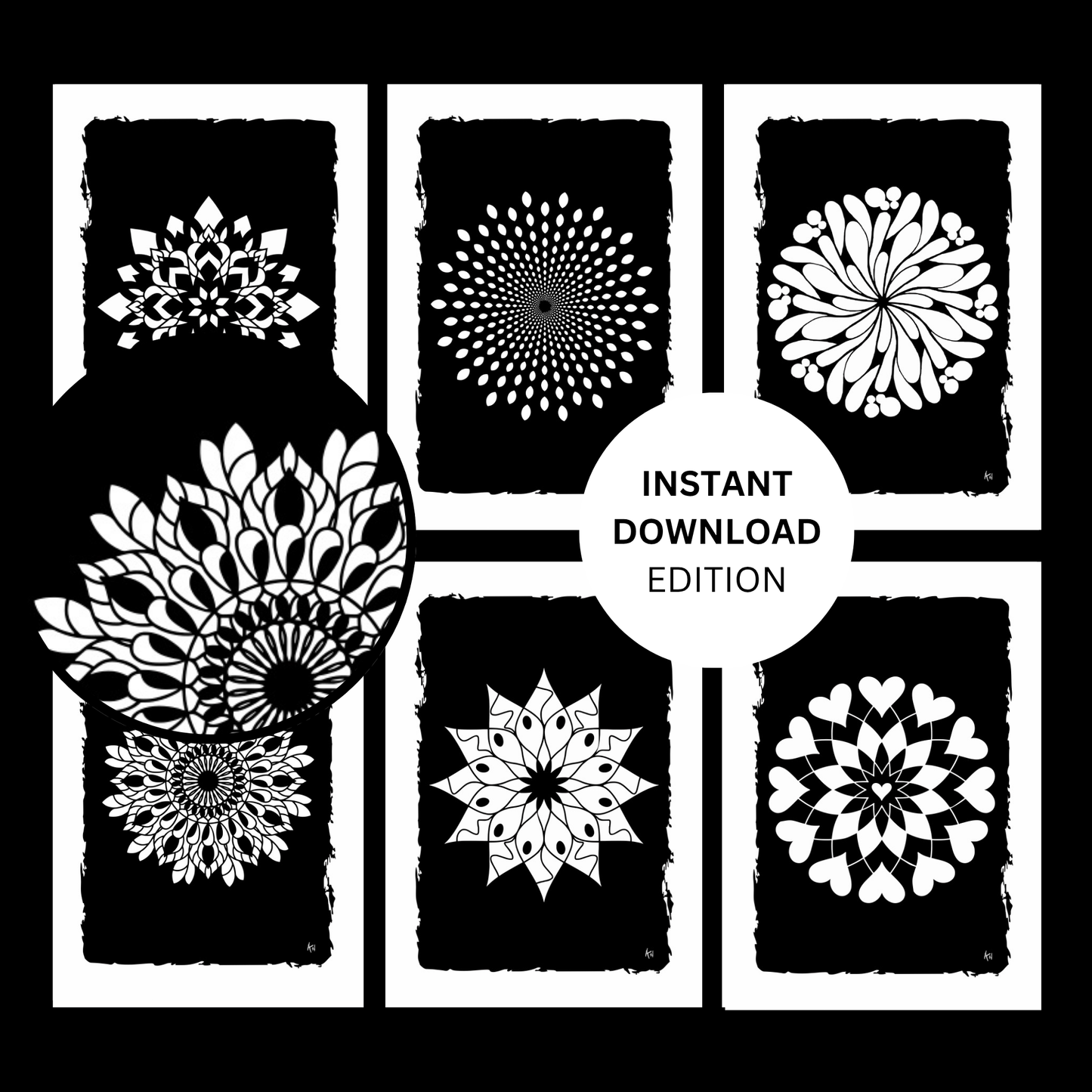 Black Mandalas | Pack 1