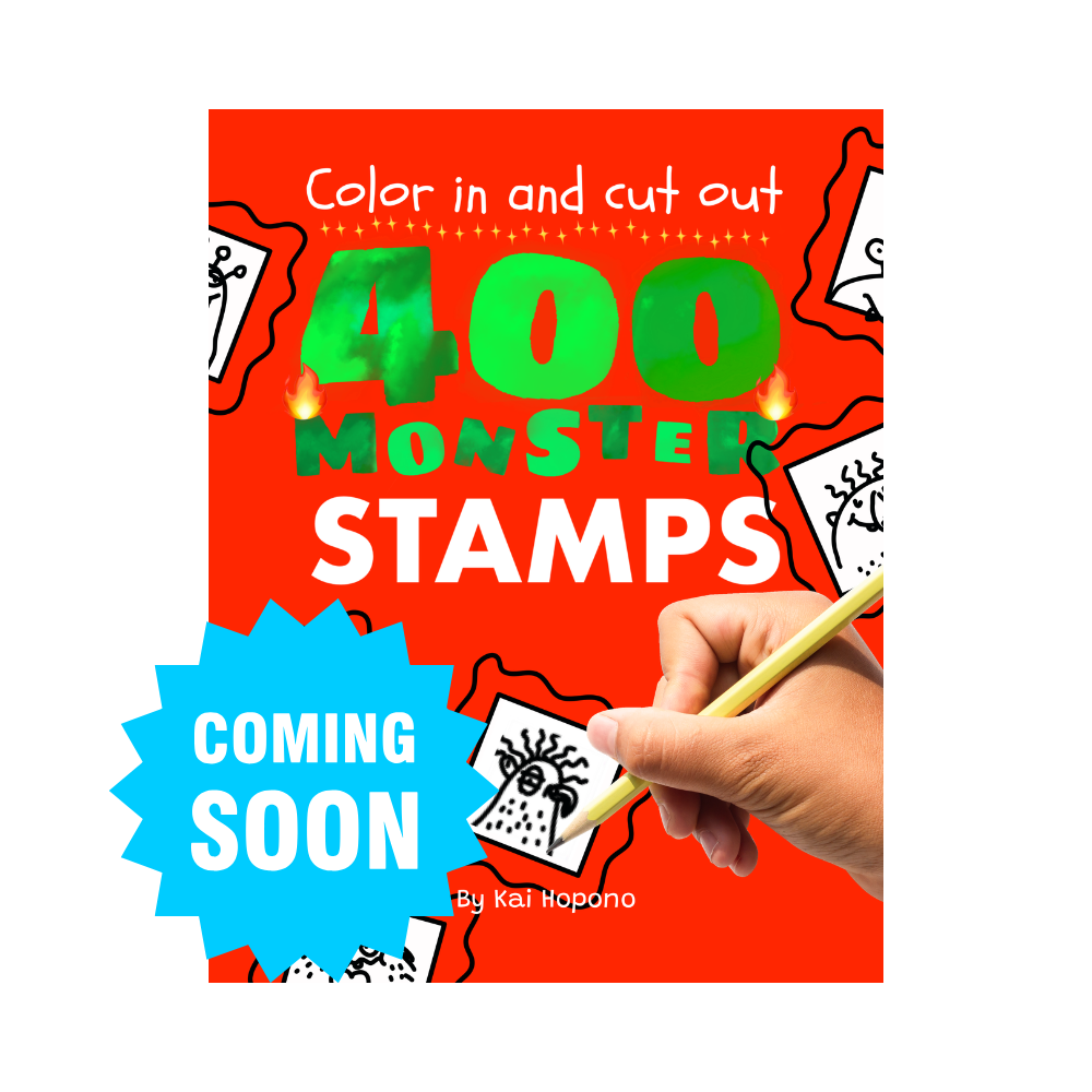 400 Monster Stamps | Paperback Book