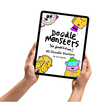 Doodle Monsters | 40 Pages of Imagination Sparking Doodle Starters